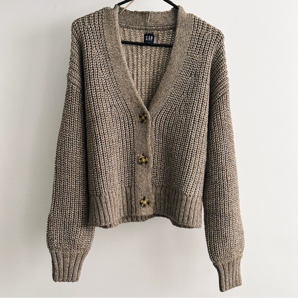 GAP - Chunky Knit Cardigan (Brown) - Picture 1 of 2